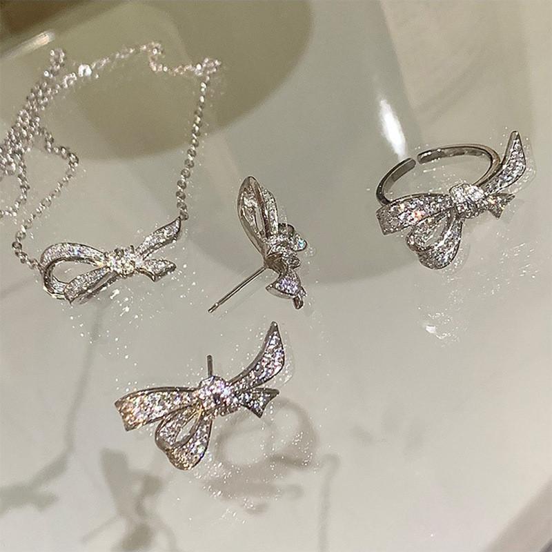 Butterfly Sophisticated Adjustable Knot Ring For Women Korean Fashion Copper Accessory For Every Occasion