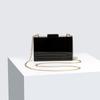 Women'S Single Shoulder Oblique Span Bag, Striped Splicing Acrylic Bag, Fashion Wedding Dinner Clutch Bag