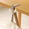 Mini Desk Edge Backpack Hanger Zinc Zinc Zinc Alloy Hanging Handbag Stand Desk Mount Hook  Home Use