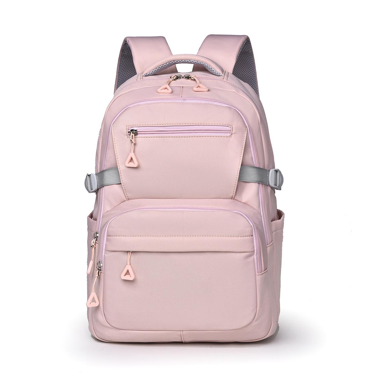 

Large Capacity Minimalist Korean Style Student Backpack for Junior High to University розовый