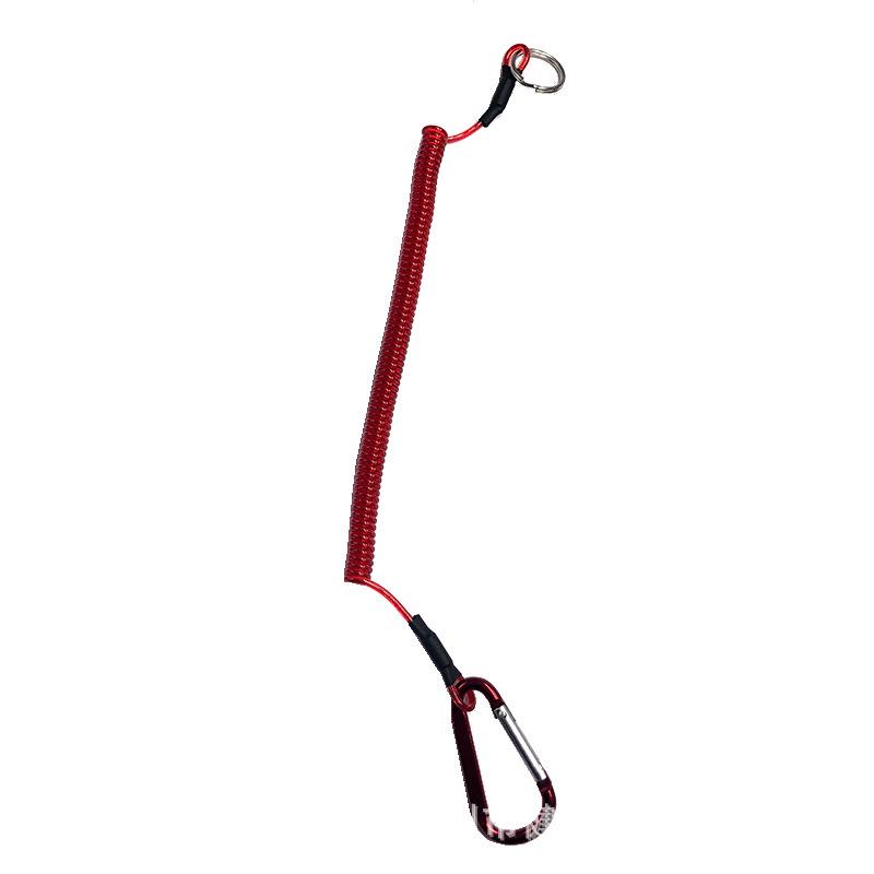 Steel Wire Anti-Lost Lanyard with Carabiner for Tools & Fishing Gear