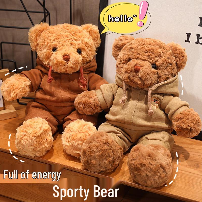 

Cartoon Bear Plush Doll - Cute Gift for Girls 38 cm темно-коричневого