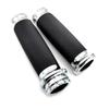 Retro Motorcycle Handlebar Grips Aluminum Alloy Hand Grips Lightweight for XL883 1200 Enhances Your Bike Vintage Charms
