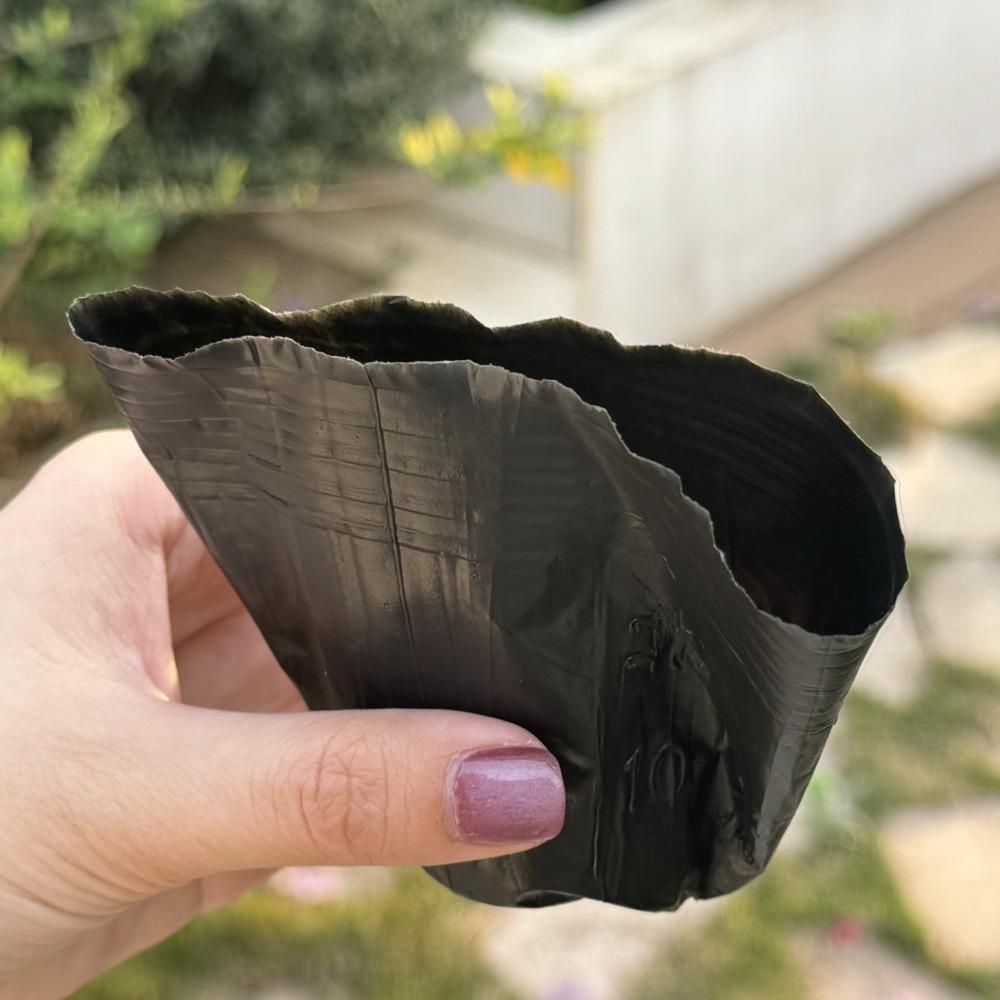50/100PCS Plastic Black Seedling Nursery Pots Seed Grow Bags Flower Plant Breathable Container Garden Vegetable Planting Pots
