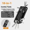 10 in 1 Bicycles Maintenance Tool Pocket Size Heavy Duty Bikes Multiple Tool Multifunctional Bikes High Strength Wrench