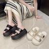 Thick bottom height increase small slippers women's 5-year summer new versatile outer wear national style beautiful cool slippers women's tide