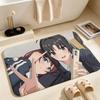Anime-girls Band cryS Floor Mat Soft Non-Slip Bath Mat, Bedside Carpet, Absorbent Doormat for Home