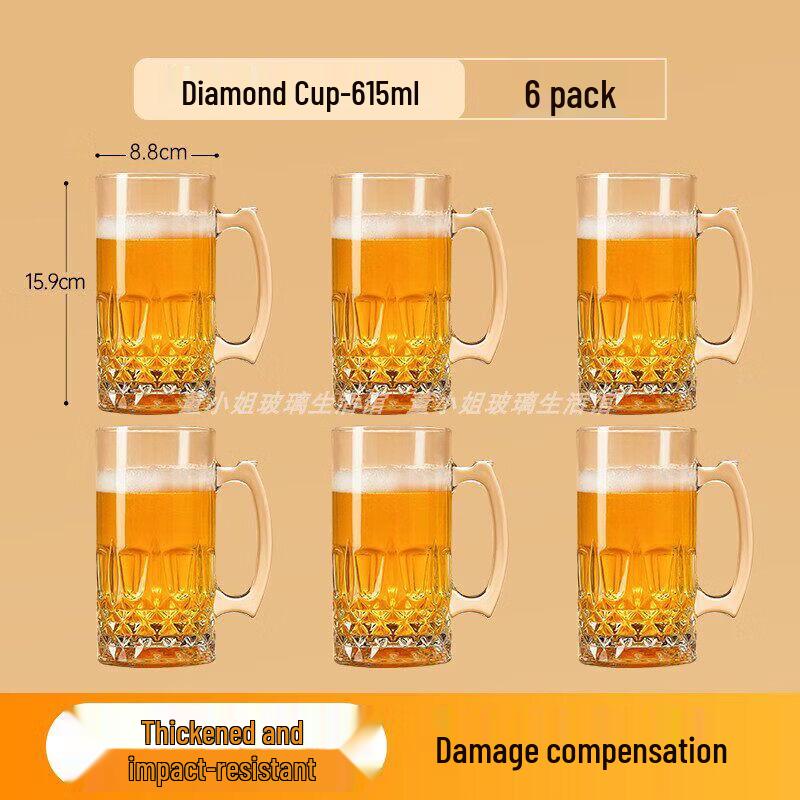 Qywell Tempered Glass Mug with Handle