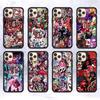 Cartoon Classic Vintage Helluva Boss Phone Case Silicone PC+TPU For For IPhone 11 12 13 14 15 16 Plus Pro Max Cover