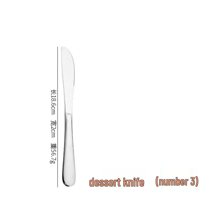 In-Stock Western Steak Knife & Fork Set - Professional Stainless Steel, Light Luxury, Disassemblable.
