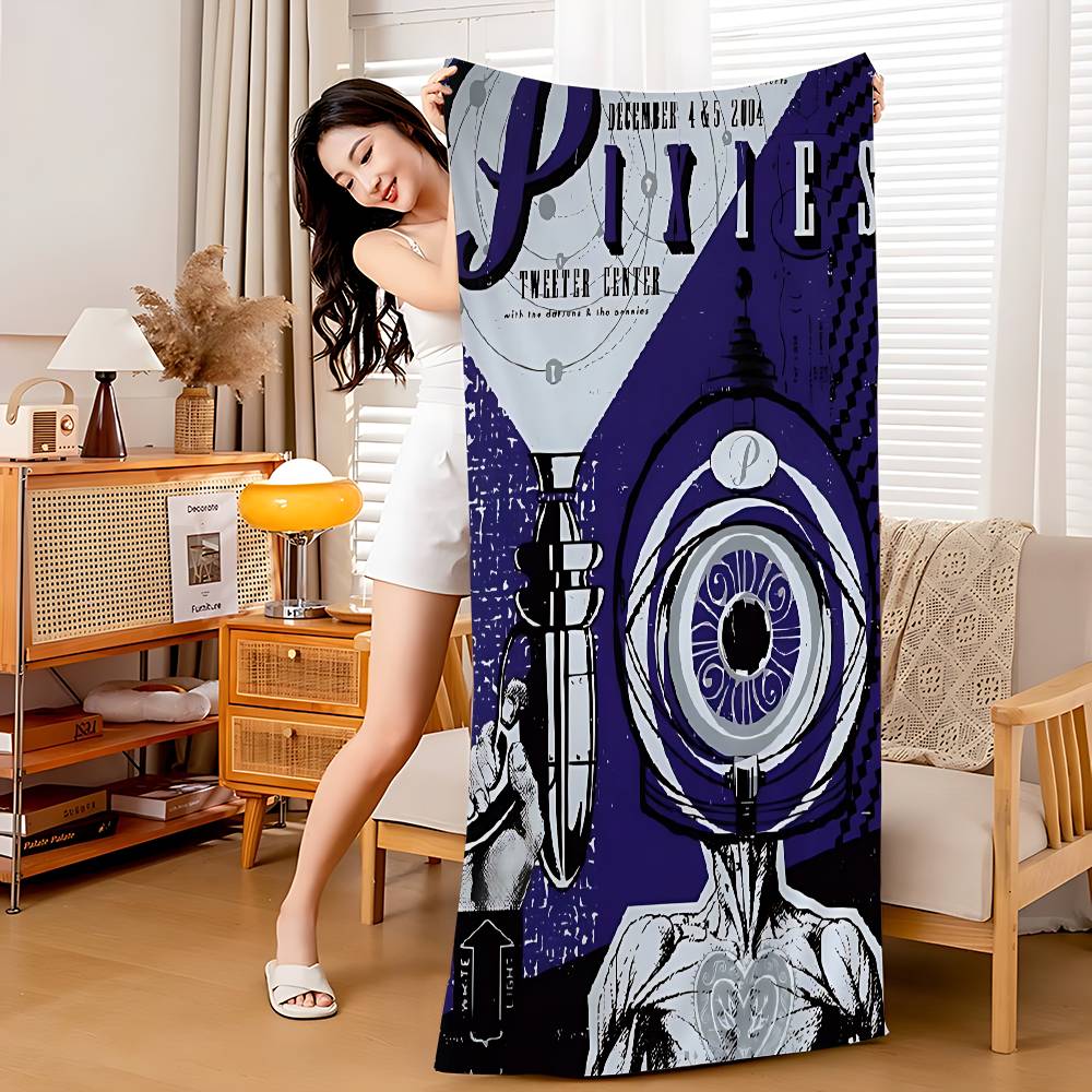 Rock Band P-Pixies Doolittle Microfiber Beach Towel Absorbent Quick dry Soft Yoga Swimming Resort Mountain Climbing Towel