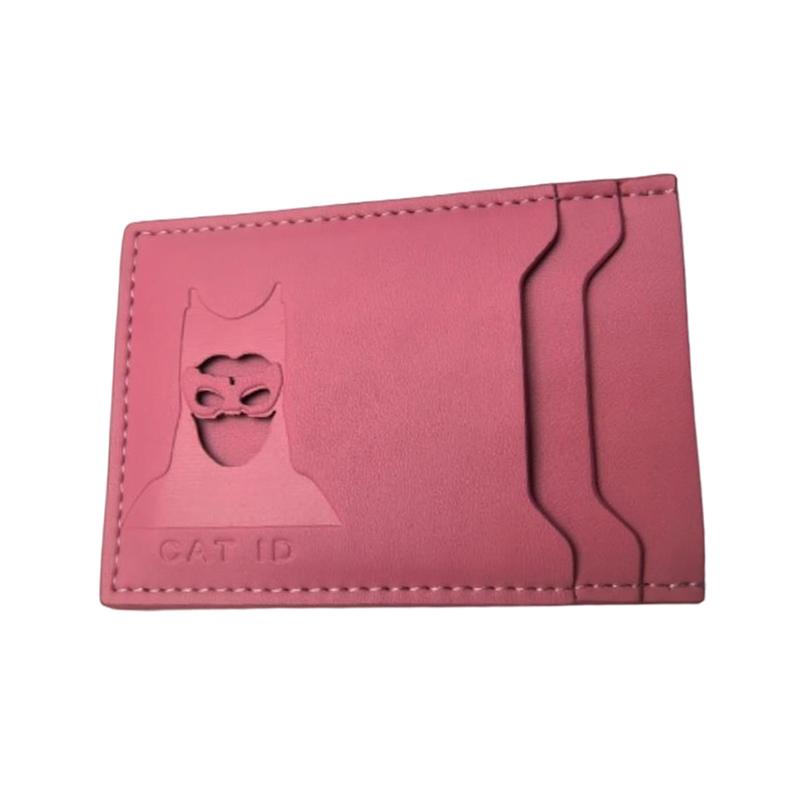 

Кожаный Стиль Идентификационный Клип для Карты с Персонажем Ажурный Дизайн Персонажа Несколько Отделений для Карт Хранение Защитный Чехол Подарок