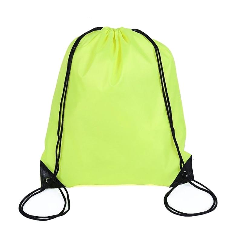 Drawstring Fitness Bag Water Resistant Oxfordcloth Sports Bag Light Weight Drawstring Backpack for Climbing Hiking