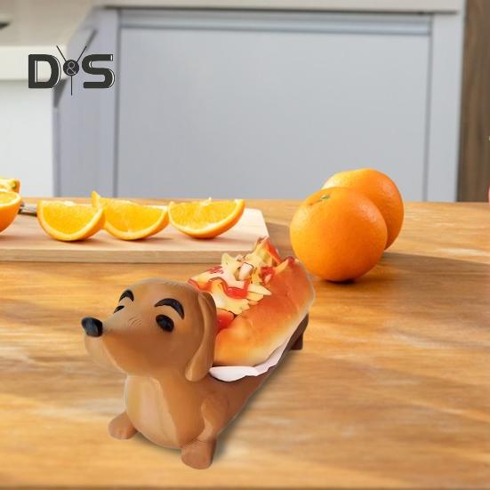 Dachshund Tray Reusable Hot Dog Tray Dachshund Shaped Dish Tray Food Plate Dinner Tray for Sandwiches Snacks