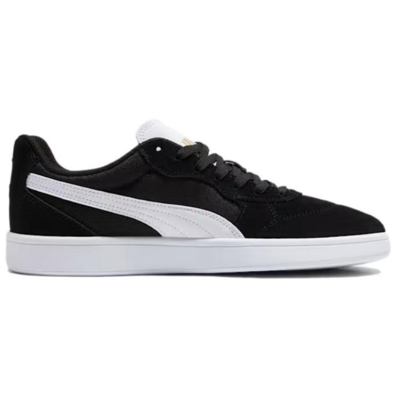 PUMA Astro Play Men Leather Simple Comfort Low Top Skate Shoes White Black 401439-01