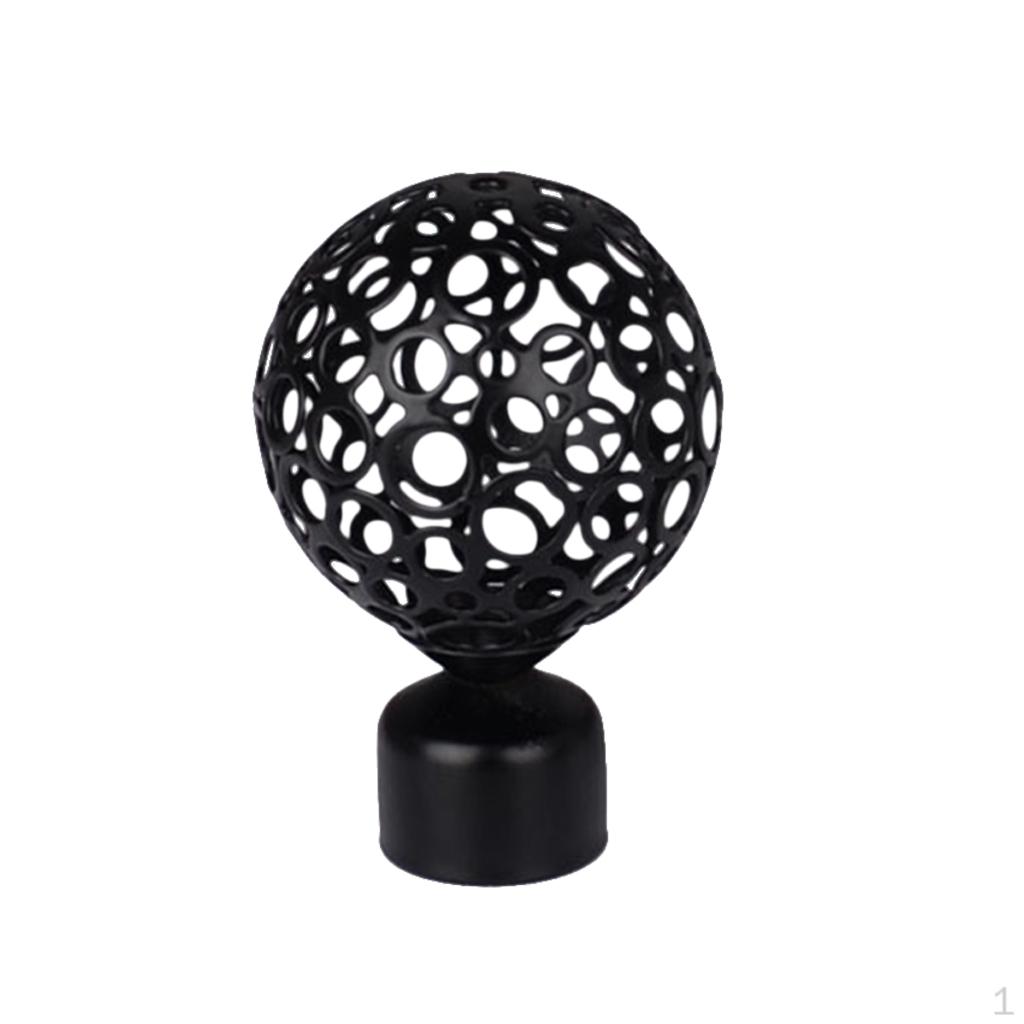 1 Piece Decorative Curtain Rod Finials Window Blind Pole End For 28mm