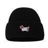 Autumn and Winter New Hat for Women Puppy Patch Knitted Hat Sweet and Cute Warm Wool Hat Outdoor Versatile Pullover Hat
