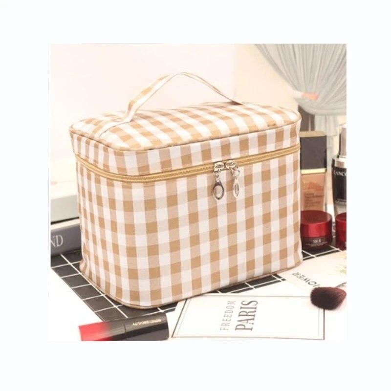 Reise Wasserdicht Tragbar Damen Make-up Tasche Hohe Kapazität Toilettenartikel Organizer Aufbewahrung Kosmetikkoffer Reißverschluss Wasch Beauty-Tasche