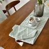 New Simple Stereo Jacquard Wavy Table Runner Simple Home Decor Table Runner Rectangular Living Room Dining Table Cover Towel