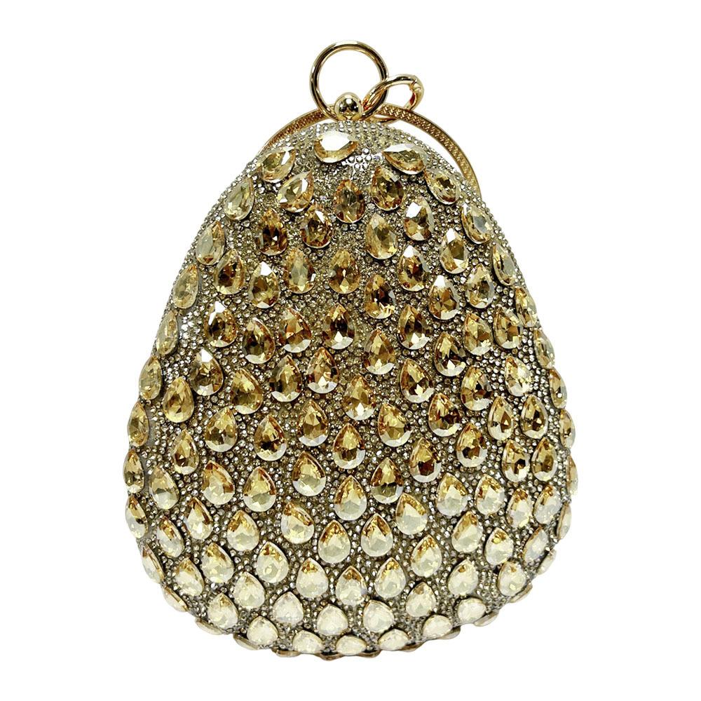 Evening Party Handbag Party Full Diamond Wedding Fashionable Handbag Shoulder Bag Women's Bag Casually
