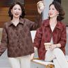 Autumn-Lapel Casual Jacket: Age-Reducing Fashion for Middle-aged and Elderly Women