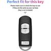 Key Fob Cover for CX5 CX7: 3 Buttons Silicone Remote Case Protector Fit for Mazda 3 Mazda CX3 CX9 CX5 CX7 2010 to  WAZSKE13D01 662FSKE13D01 KDY3675DY