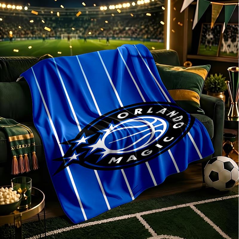 Orlando Basketball Team Blanket Lightweight Flannel Bedding Blanket Perfect for Travel, Camping, Living Rooms, Offices, Sofas, Fan Christmas Gift