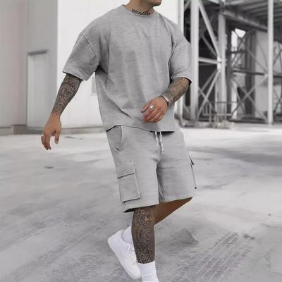 Set Estivo da Uomo 2025 T-Shirt e Pantaloncini da Lavoro – Abbigliamento Sportivo Casual