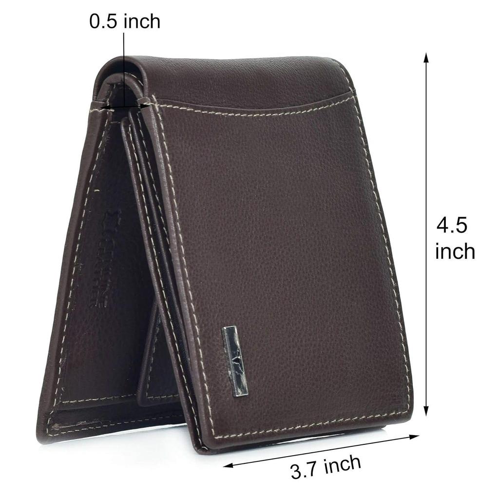 Oliver Dunkelbraune Ledergeldbörse für Herren