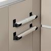 4 Pcs/set No-drill Kitchen Storage Racks Multi-functional Plastic Organizers For Placing Umbrellas Trash Bags Kitchen Storage