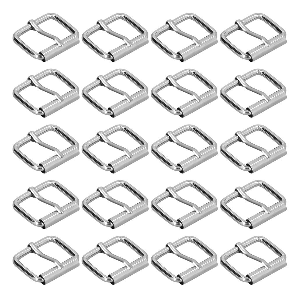 20Pcs Belt Buckles Bright Color Glossy Surface Sturdy Durable Fadeless Wide Application Metal Buckle4.5mm