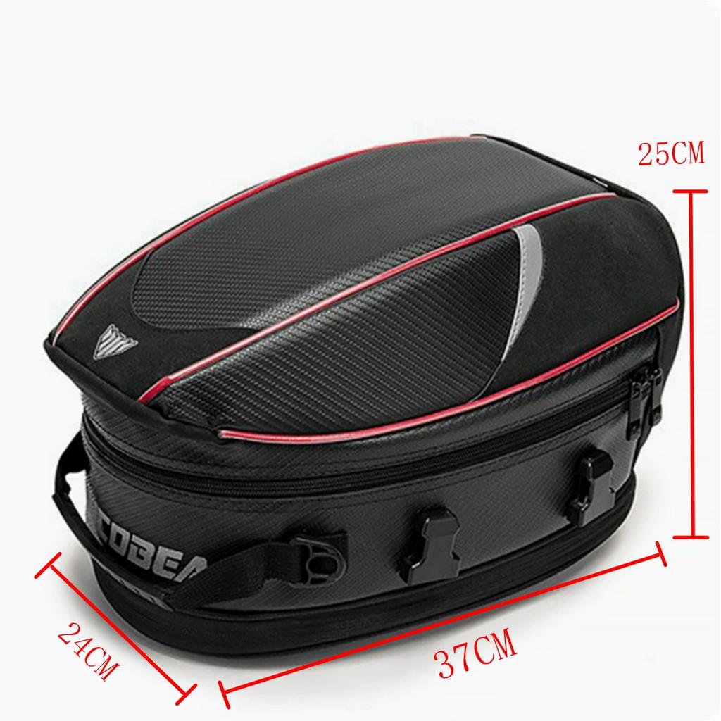 Motorcycle Tail Bag Large Capacity Motorbike Rear Seat Bag Moto Biker Helmet Bag Waterproof Motorcycle Back Seat Bag