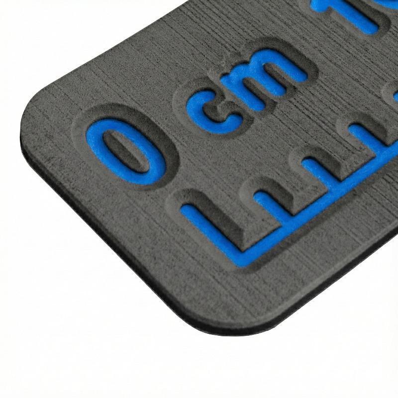 Dark Gray Theme 100cm EVA Foam Fish Measure Ruler Adhesive Tape for Fishing Boat Kayak Cooler Box Angling Ruler Tool Accessory 7