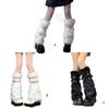 Womens Costume Buckle Faux Furs Warm Fuzzy Leg Warmers/Boot Sleeves/Boot Covers