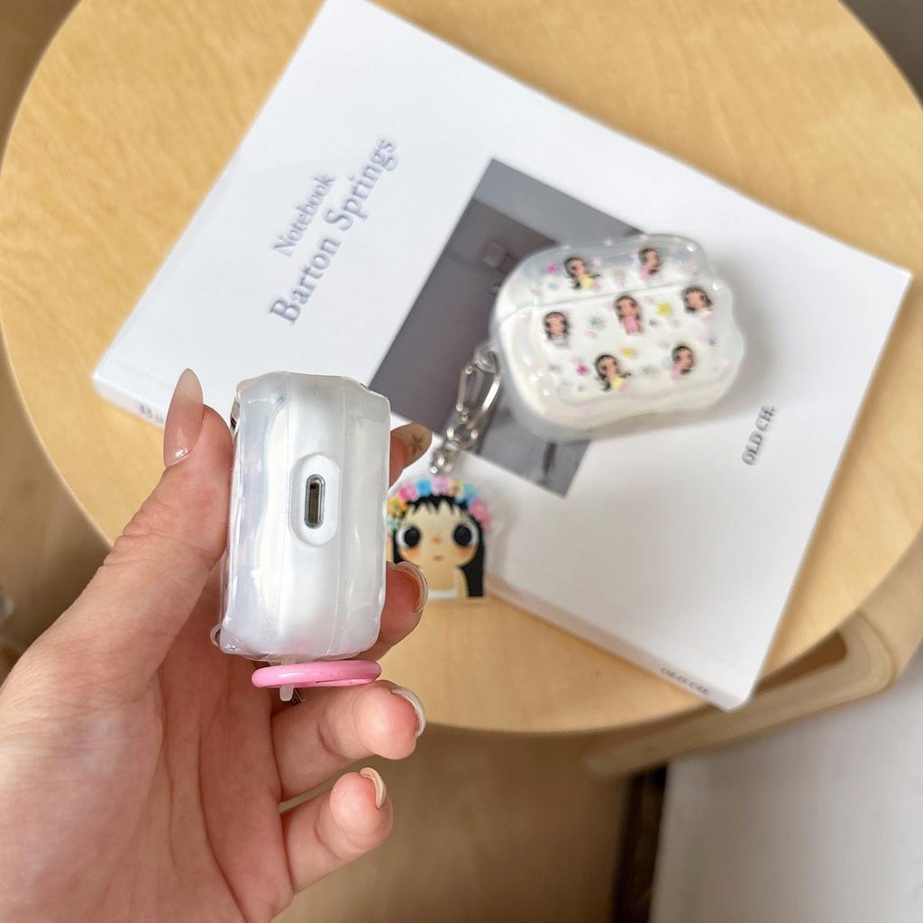 Flowers full screen girl AirPods 1 protective case apple 1/1 generation AirPods pro1 earphone case female