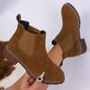 Plus Size Spring and Autumn Korean Version Martin Boots, British Casual Desert Boots, Cargo Boots, High Top Shoes
