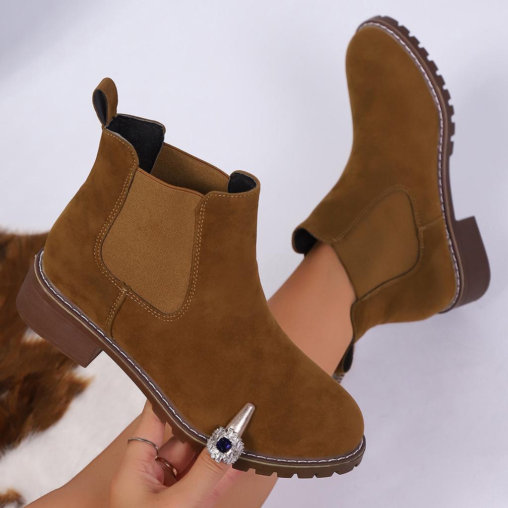 Plus Size Spring and Autumn Korean Version Martin Boots, British Casual Desert Boots, Cargo Boots, High Top Shoes