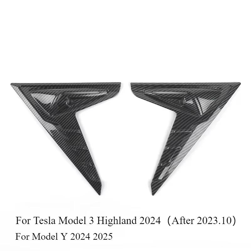 Side Camera Cover for Tesla Model 3+ For Model Y Juniper 2025 Thunder Fender Flanks Wing Blade Panel Spoiler Covers Accessories