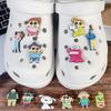 Charms para Zapatos de Dibujos Animados Crayon Shin-chan - Accesorios Desmontables de Goma PVC para Zapatos con Agujeros