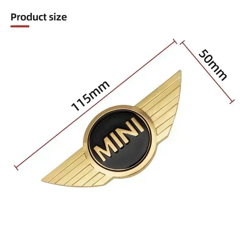 Metal Car Front Hood Rear Trunk Emblem Badge Sticker for BMW Mini Cooper S F55 F56 F57 R55 R56 R60 Replacement Logo Accessories mkhr65