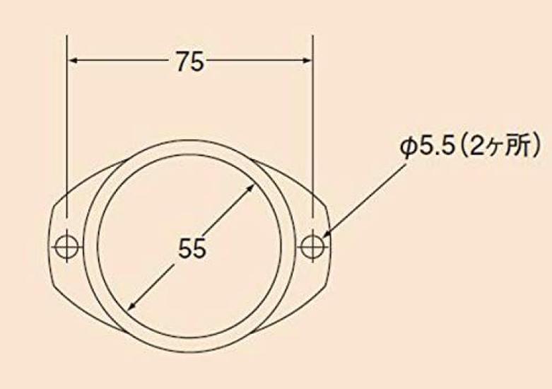 Koito Manufacturing Reflex Reflector 55A Red NRRP55AC10 Co., Ltd. (KOITO)