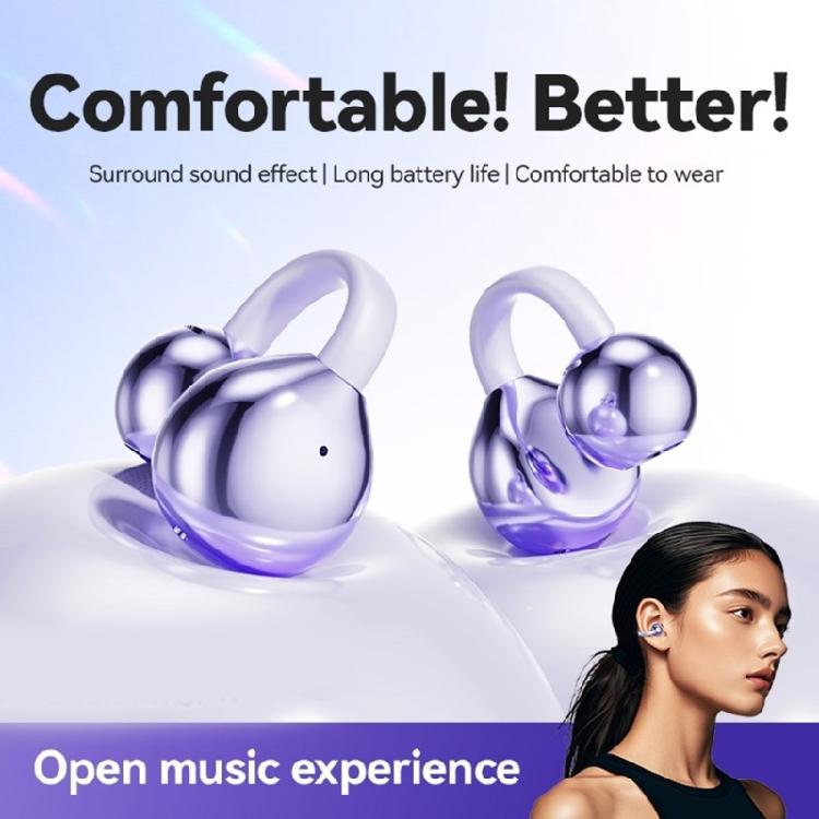 M91 Ear Clip Earbuds Wireless Earphones Open Ear Earbuds BLE5.49 Touch Control Earpieces IPX5 for Sports Running
