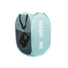1 Folding Printed Laundry Basket For Dormitories And Bathrooms