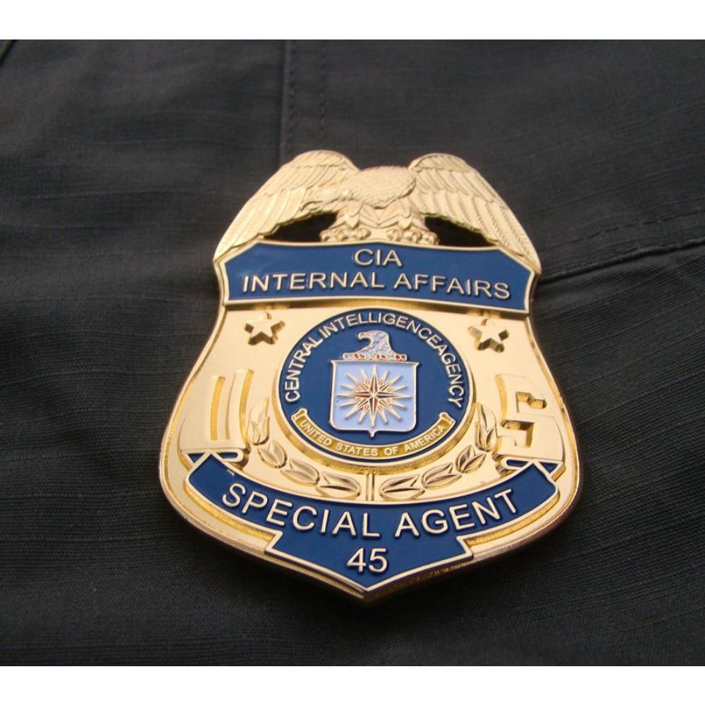 American metal badge, large metal badge, pure copper.