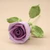 Handmade Crochet Bouquet 45cm Length Knitting Flowers Creative Crochet Flowers  Wedding Gift