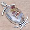 Pendant Rock Chalcedony Gemstone Gift For Her Silver Jewelry 2.5"
