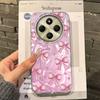 Pink Bow Love Heart Girls Women Water Texture Phone Case For Xiaomi Poco X3pro X5 M6 X6 X3 NFC M5s M6 Pro C75 C61 Fundas Cover