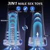 Male Masturbator Penis Trainer Transparent Visual Male Sex Toys for Men APP Control Vibrating Vacuum Suction Glans Trainer