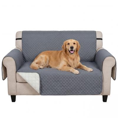 Waterproof Sofa Cover 2 Seater, Soft Couch Cover for Dogs Cats Pets, Non Slip Sofa Slipcoevr with Elastic Straps