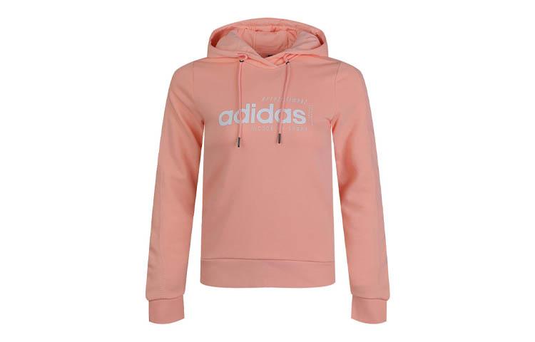 Adidas Sweatshirts Women s Glossy Powder Hooded Moderate Regular EI4636 L